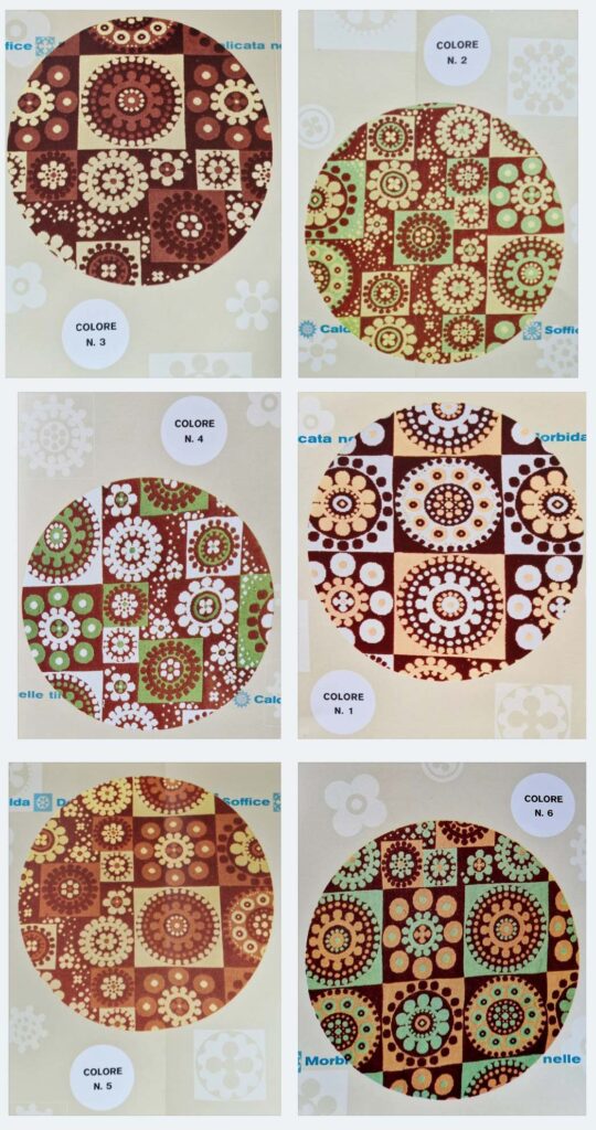 Catalogo con motivo decorativo a cerchi